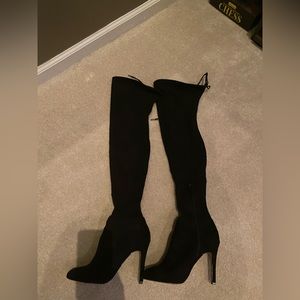 Dolce Vita black suede like over the knee boots